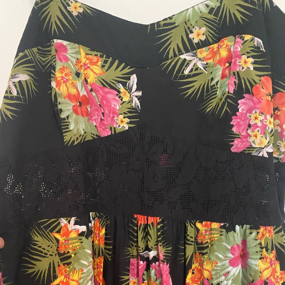 Tropical flower dress